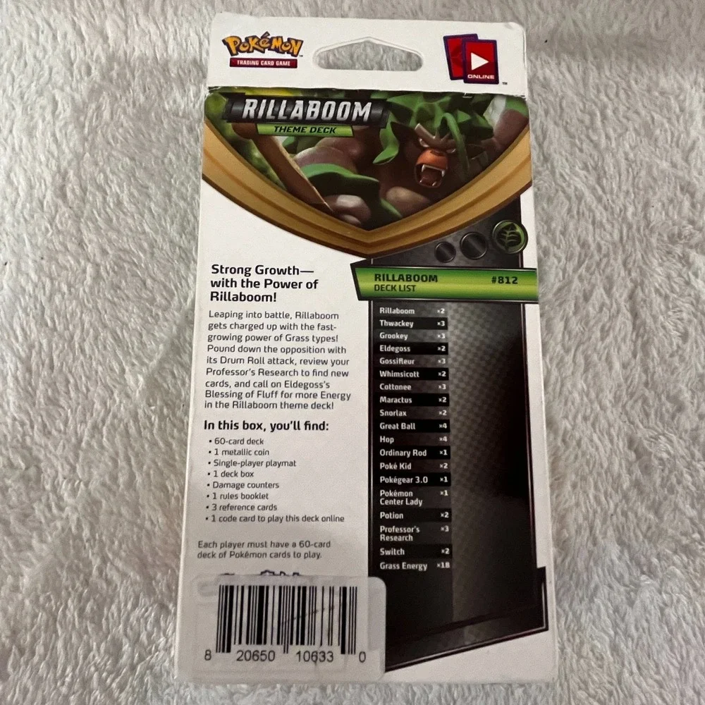 Pokemon TCG: Sword & Shield Base Set Rillaboom Theme Deck NEW/SEALED